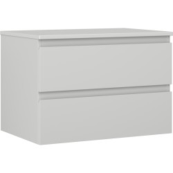 MEXEN/S - Orio koupelnová skříňka pod umyvadlo 70 cm s deskou, 2 zásuvky, šedá mat (91A10-07047-2-BFFC62)