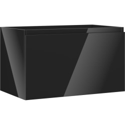 MEXEN/S - Orio koupelnová skříňka pod umyvadlo 80, 1 šuplík, černá lesk (91A10-08047-1-BF70)