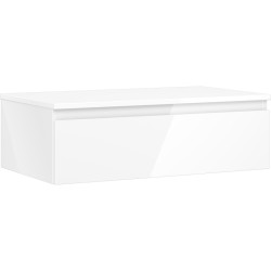 MEXEN/S - Orio koupelnová skříňka pod umyvadlo 80 cm s deskou, 1 šuplík, bílá lesk (91A10-08023-1-BFC00)