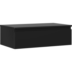 MEXEN/S - Orio koupelnová skříňka pod umyvadlo 80 cm s deskou, 1 šuplík, černá mat (91A10-08023-1-BFC71)