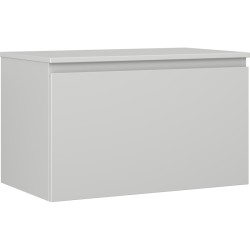 MEXEN/S - Orio koupelnová skříňka pod umyvadlo 80 cm s deskou, 1 šuplík, šedá mat (91A10-08047-1-BFC62)