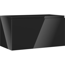 MEXEN/S - Orio koupelnová skříňka pod umyvadlo 90, 1 šuplík, černá lesk (91A10-09047-1-BF70)