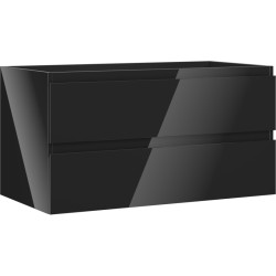 MEXEN/S - Orio koupelnová skříňka pod umyvadlo 90, 2 zásuvky, černá lesk (91A10-09047-2-BFF70)