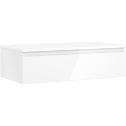 MEXEN/S - Orio koupelnová skříňka pod umyvadlo 90 cm s deskou, 1 šuplík, bílá lesk (91A10-09023-1-BFC00)