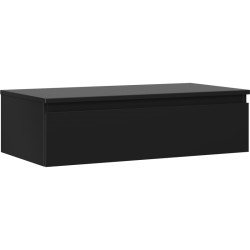 MEXEN/S - Orio koupelnová skříňka pod umyvadlo 90 cm s deskou, 1 šuplík, černá mat (91A10-09023-1-BFC71)