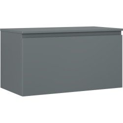 MEXEN/S - Orio koupelnová skříňka pod umyvadlo 90 cm s deskou, 1 šuplík, grafit mat (91A10-09047-1-BFC66)