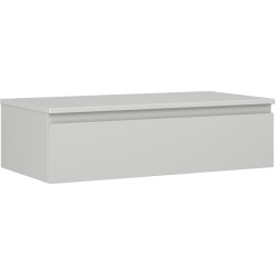 MEXEN/S - Orio koupelnová skříňka pod umyvadlo 90 cm s deskou, 1 šuplík, šedá mat (91A10-09023-1-BFC62)