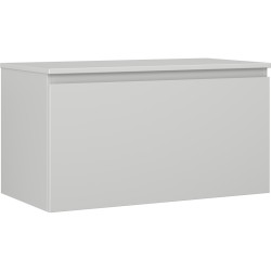 MEXEN/S - Orio koupelnová skříňka pod umyvadlo 90 cm s deskou, 1 šuplík, šedá mat (91A10-09047-1-BFC62)
