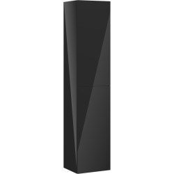 MEXEN/S - Orio koupelnový sloup 35, 2 dvířka , černá lesk (91A11-03016-2-BF70)