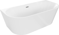 MEXEN/S - Oval vana volně stojící 170 x 80, bílá, sifon a přepad chrom (52671708000-01)