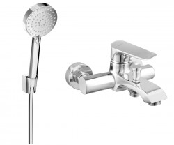 MEXEN/S - Pecos R75 vanová baterie se sprchovou soupravou, chrom (7273R75-00)