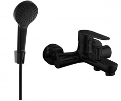 MEXEN/S - R05 Kama vanová baterie se sprchou set, černá (7253R05-70)