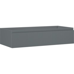 MEXEN/S - Rivel koupelnová skříňka pod umyvadlo 100, 1 šuplík, reliéf , grafit mat (91A20-10023-1-BF66)