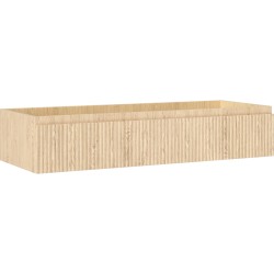 MEXEN/S - Rivel koupelnová skříňka pod umyvadlo 120, 1 šuplík, reliéf , dub (91A20-12023-1-BF81)