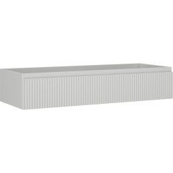 MEXEN/S - Rivel koupelnová skříňka pod umyvadlo 120, 1 šuplík, reliéf , šedá mat (91A20-12023-1-BF62)