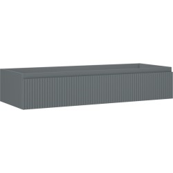 MEXEN/S - Rivel koupelnová skříňka pod umyvadlo 120, 1 šuplík, reliéf , šedá mat (91A20-12023-1-BF66)