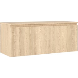MEXEN/S - Rivel koupelnová skříňka pod umyvadlo 120 cm s deskou, 1 šuplík, reliéf , dub (91A20-12047-1-BFC81)