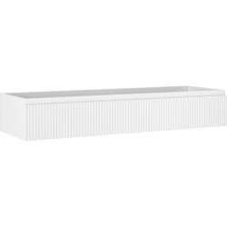 MEXEN/S - Rivel koupelnová skříňka pod umyvadlo 140, 1 šuplík, reliéf , bílá mat (91A20-14023-1-BF01)