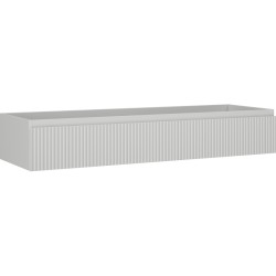 MEXEN/S - Rivel koupelnová skříňka pod umyvadlo 140, 1 šuplík, reliéf , šedá mat (91A20-14023-1-BF62)