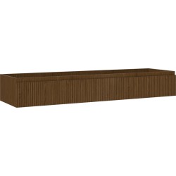 MEXEN/S - Rivel koupelnová skříňka pod umyvadlo 160, 1 šuplík, reliéf , ořech (91A20-16023-1-BF86)