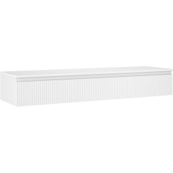 MEXEN/S - Rivel koupelnová skříňka pod umyvadlo 160 cm s deskou, 1 šuplík, reliéf , bílá mat (91A20-16023-1-BFC01)