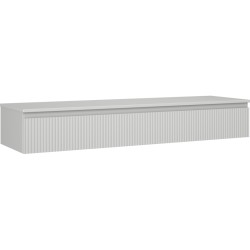 MEXEN/S - Rivel koupelnová skříňka pod umyvadlo 160 cm s deskou, 1 šuplík, reliéf , šedá mat (91A20-16023-1-BFC62)