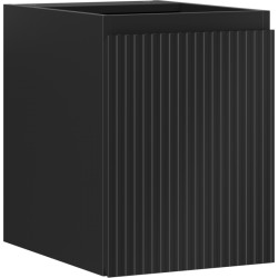 MEXEN/S - Rivel koupelnová skříňka pod umyvadlo 35, 1 dvířka, reliéf, černá mat (91A21-03547-1-BF71)