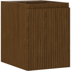 MEXEN/S - Rivel koupelnová skříňka pod umyvadlo 35, 1 dvířka, reliéf, ořech (91A21-03547-1-BF86)