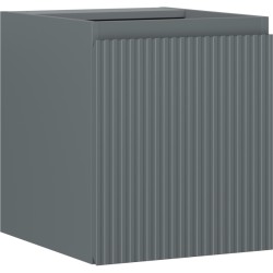 MEXEN/S - Rivel koupelnová skříňka pod umyvadlo 40, 1 dvířka, reliéf, grafit mat (91A21-04047-1-BF66)