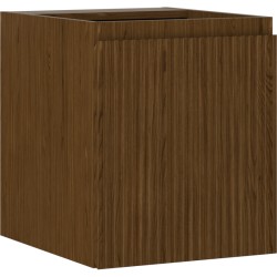 MEXEN/S - Rivel koupelnová skříňka pod umyvadlo 40, 1 dvířka, reliéf, ořech (91A21-04047-1-BF86)