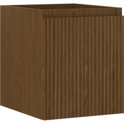 MEXEN/S - Rivel koupelnová skříňka pod umyvadlo 40, 1 šuplík, reliéf , ořech (91A20-04047-1-BF86)