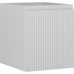 MEXEN/S - Rivel koupelnová skříňka pod umyvadlo 40, 1 šuplík, reliéf , šedá mat (91A20-04047-1-BF62)