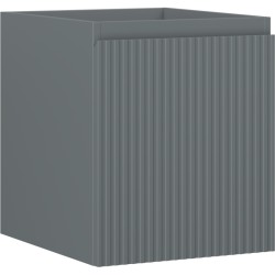 MEXEN/S - Rivel koupelnová skříňka pod umyvadlo 40, 1 šuplík, reliéf , šedá mat (91A20-04047-1-BF66)
