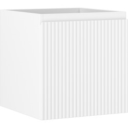 MEXEN/S - Rivel koupelnová skříňka pod umyvadlo 45, 1 šuplík, reliéf , bílá mat (91A20-04547-1-BF01)