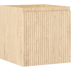 MEXEN/S - Rivel koupelnová skříňka pod umyvadlo 45, 1 šuplík, reliéf , dub (91A20-04547-1-BF81)