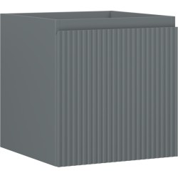 MEXEN/S - Rivel koupelnová skříňka pod umyvadlo 45, 1 šuplík, reliéf , grafit mat (91A20-04547-1-BF66)