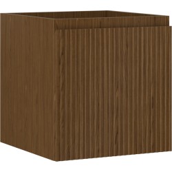 MEXEN/S - Rivel koupelnová skříňka pod umyvadlo 45, 1 šuplík, reliéf , ořech (91A20-04547-1-BF86)