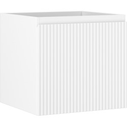 MEXEN/S - Rivel koupelnová skříňka pod umyvadlo 50, 1 šuplík, reliéf , bílá mat (91A20-05047-1-BF01)