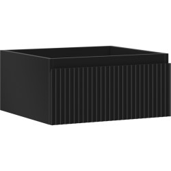 MEXEN/S - Rivel koupelnová skříňka pod umyvadlo 50, 1 šuplík, reliéf , černá mat (91A20-05023-1-BF71)