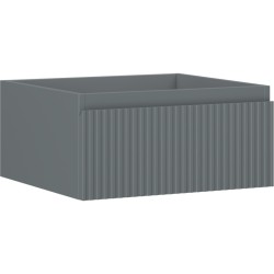 MEXEN/S - Rivel koupelnová skříňka pod umyvadlo 50, 1 šuplík, reliéf , grafit mat (91A20-05023-1-BF66)