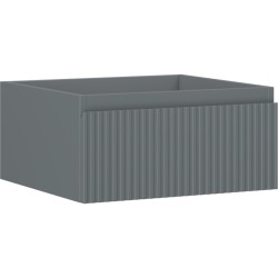 MEXEN/S - Rivel koupelnová skříňka pod umyvadlo 50, 1 šuplík, reliéf , grafit mat (91A20-05023-1-BF66)
