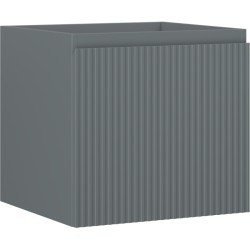 MEXEN/S - Rivel koupelnová skříňka pod umyvadlo 50, 1 šuplík, reliéf , grafit mat (91A20-05047-1-BF66)