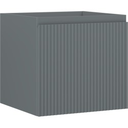 MEXEN/S - Rivel koupelnová skříňka pod umyvadlo 50, 1 šuplík, reliéf , grafit mat (91A20-05047-1-BF66)