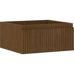 MEXEN/S - Rivel koupelnová skříňka pod umyvadlo 50, 1 šuplík, reliéf , ořech (91A20-05023-1-BF86)