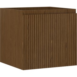 MEXEN/S - Rivel koupelnová skříňka pod umyvadlo 50, 1 šuplík, reliéf , ořech (91A20-05047-1-BF86)