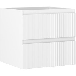 MEXEN/S - Rivel koupelnová skříňka pod umyvadlo 50, 2 zásuvky, reliéf , bílá mat (91A20-05047-2-BFF01)