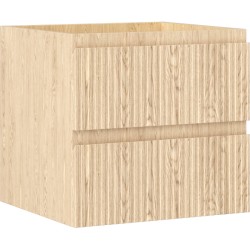 MEXEN/S - Rivel koupelnová skříňka pod umyvadlo 50, 2 zásuvky, reliéf , dub (91A20-05047-2-BFF81)