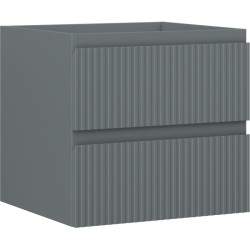 MEXEN/S - Rivel koupelnová skříňka pod umyvadlo 50, 2 zásuvky, reliéf , grafit mat (91A20-05047-2-BFF66)