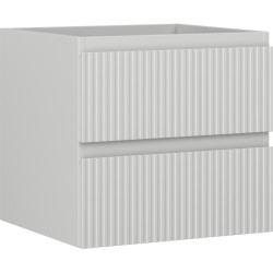 MEXEN/S - Rivel koupelnová skříňka pod umyvadlo 50, 2 zásuvky, reliéf , šedá mat (91A20-05047-2-BFF62)