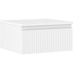 MEXEN/S - Rivel koupelnová skříňka pod umyvadlo 50 cm s deskou, 1 šuplík, reliéf , bílá mat (91A20-05023-1-BFC01)